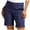 Dark Blue, variant on IDALL Cargo Shorts for Men Athletic Shorts for Women Shorts For Women Trendy 2025 Casual Summer High Waisted Chino Shorts Straight Leg Hiking Vacation Outfits Golf Shorts Mens Shorts Casual Black L