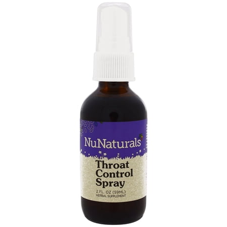 NuNaturals Throat Control Spray 2 fl oz 59 ml