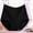 Black, variant on Plus Size Menstrual Leakproof Panties for Women Comfy Seamless High Waist Cotton Underpants Postpartum Period Briefs