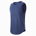 thumbnail image 3 of NOLDARES Mens Sleeveless Tank Tops Relaxed Fit Tees for Gym Yoga Casual Daily(Navy,XXL), 3 of 6