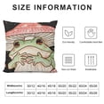 thumbnail image 5 of Qinduosi  Cartoon Mushroom Frog Outdoor Throw Pillow Covers Soft Cute Frog Cushion Covers for for Couch Sofa Natural Wild Fungus Decor Pillowcases Pink Mushroom Outdoor Pillows Covers White, 5 of 5