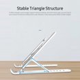 thumbnail image 4 of Labymos Adjustable Laptop Tablet Stand Multi-angle Laptop Holder Portable & Foldable Laptop Riser for 10-17'' laptops Hollow Design Black, 4 of 7