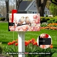 thumbnail image 2 of PBOBRIICH Pink Peony Flower with Bird Spring Mailbox Cover，21x25.5, 2 of 5