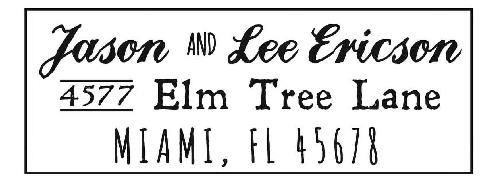 Personalized Rectangular Self-Inking Rubber Stamp - The Ericson