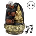 thumbnail image 1 of Estatua de Buda de escritorio, fuente, adorno de agua corriente con luz y bola, decoración de paisaje de resina, 1141, enchufe europeo de 220 y 240V, 1 of 14