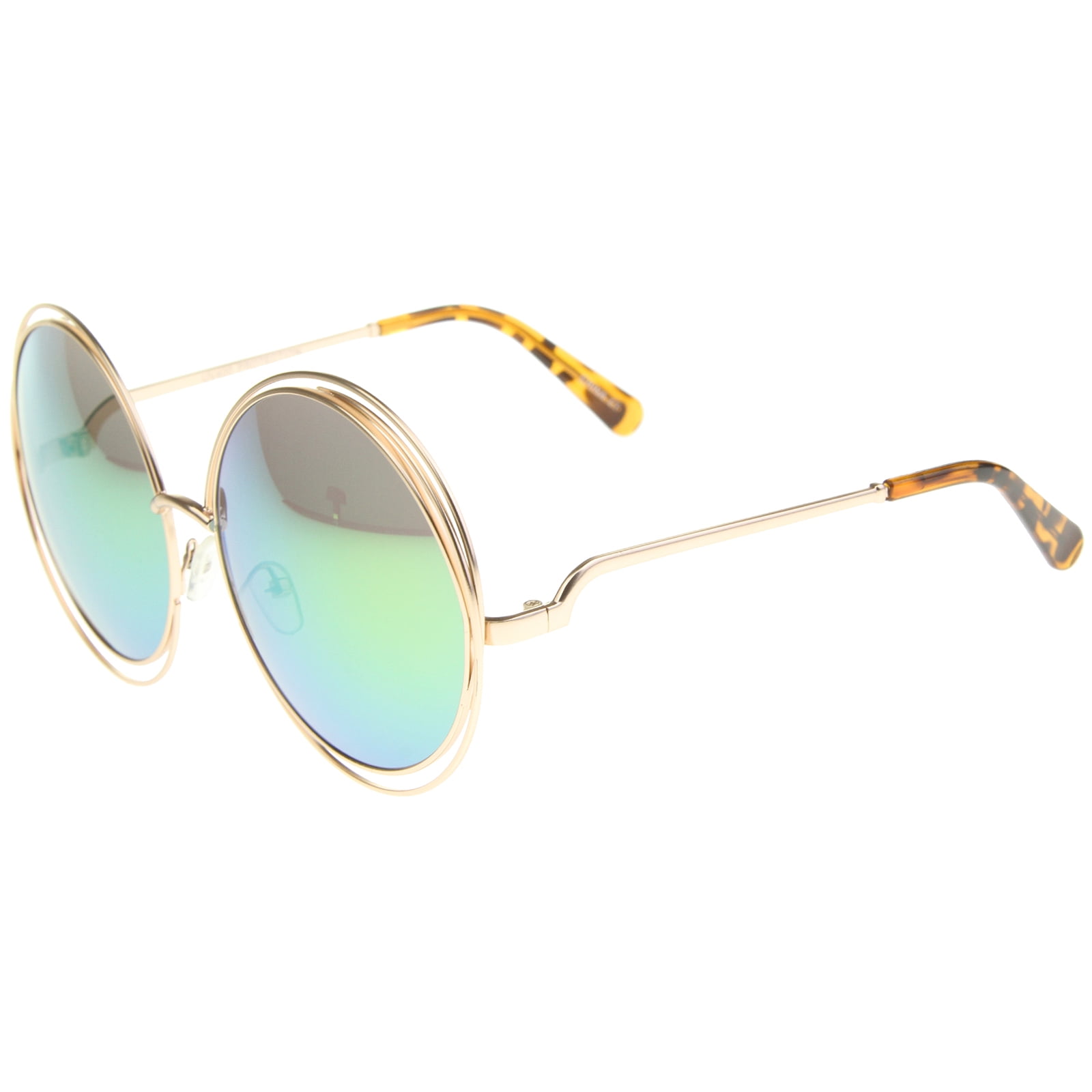 chloe 62mm vented round sunglasses