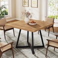 thumbnail image 5 of Tribesigns Square Dining Table for 2, 31.5" Industrial Dinner Table with Metal Base, 5 of 7