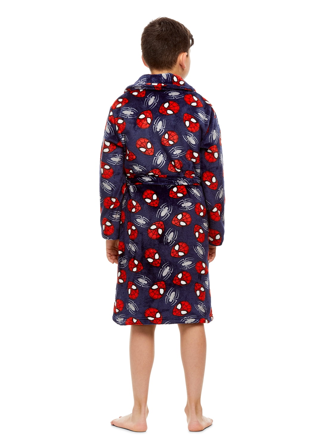 SpiderMan Boys Fleece Sleep Robe Soft & Cozy Kids Bathrobe S