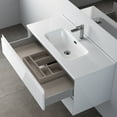 thumbnail image 7 of Ws Bath Collections Perla C100.100 GP Perla 40" Wall Mounted Single Basin Vanity Set -, 7 of 7