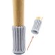 thumbnail image 4 of Calcetines para silla, almohadilla antideslizante para patas de silla, gorro protector de suelo para mesa y muebles, 24 Uds. (gris), 4 of 5