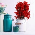 thumbnail image 4 of FONDOTIN 6-Pack Red Artificial Gypsophila Flowers for Indoor Decoration, Home Decor, Wedding, and Photo Props, 4 of 7