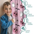 thumbnail image 3 of Blackout Kids Curtains,Halloween Pink Ghosts and Heart Pumpkins Childrens Insulated Curtains Set Of 2,Bedroom Essentials,Toddler Room Decor 42"x84", 3 of 5
