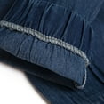 thumbnail image 6 of Prdecexlu Ripped Jeans Womens Straight Leg Boyfriend High Waisted Trendy Denim Pants Drawstring Comfy Solid Color Slim Trousers with Pockets Dark Blue XL, 6 of 8