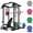 Black Smith Machine/190LBS Colorful Plates/Weight bench, variant on Mitonos Multi-Function Smith Power Cage, 2000 LBS Heavy Duty Squat Rack with Dual Cable Crossover System, All-in-One Home Gym Strength Training Frame with Fitness Accessories