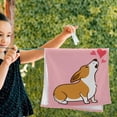 thumbnail image 2 of Coolnut Cute Welsh Corgi Dog Bath Hand Towels 2 PCS, 28.3"x 14.4" Ultra Soft and Highly Absorbent for Valentines Day Decorative Fingertip Face Towel for Home, Bathroom, Kitchen, 2 of 4