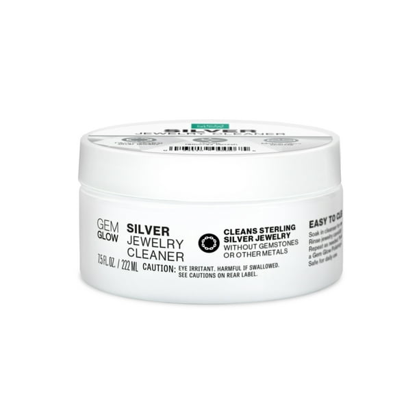 Gem Glow Sterling Silver Jewelry Cleaner, Removes Light Tarnish, 7.5