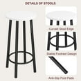 thumbnail image 5 of Danolapsi Counter Height Dining Table with Stools, Bar Table Set with 3 Storage Shelves, 3 Piece Dining Table Set for Small Space, Apartment, Kitchen, 5 of 7