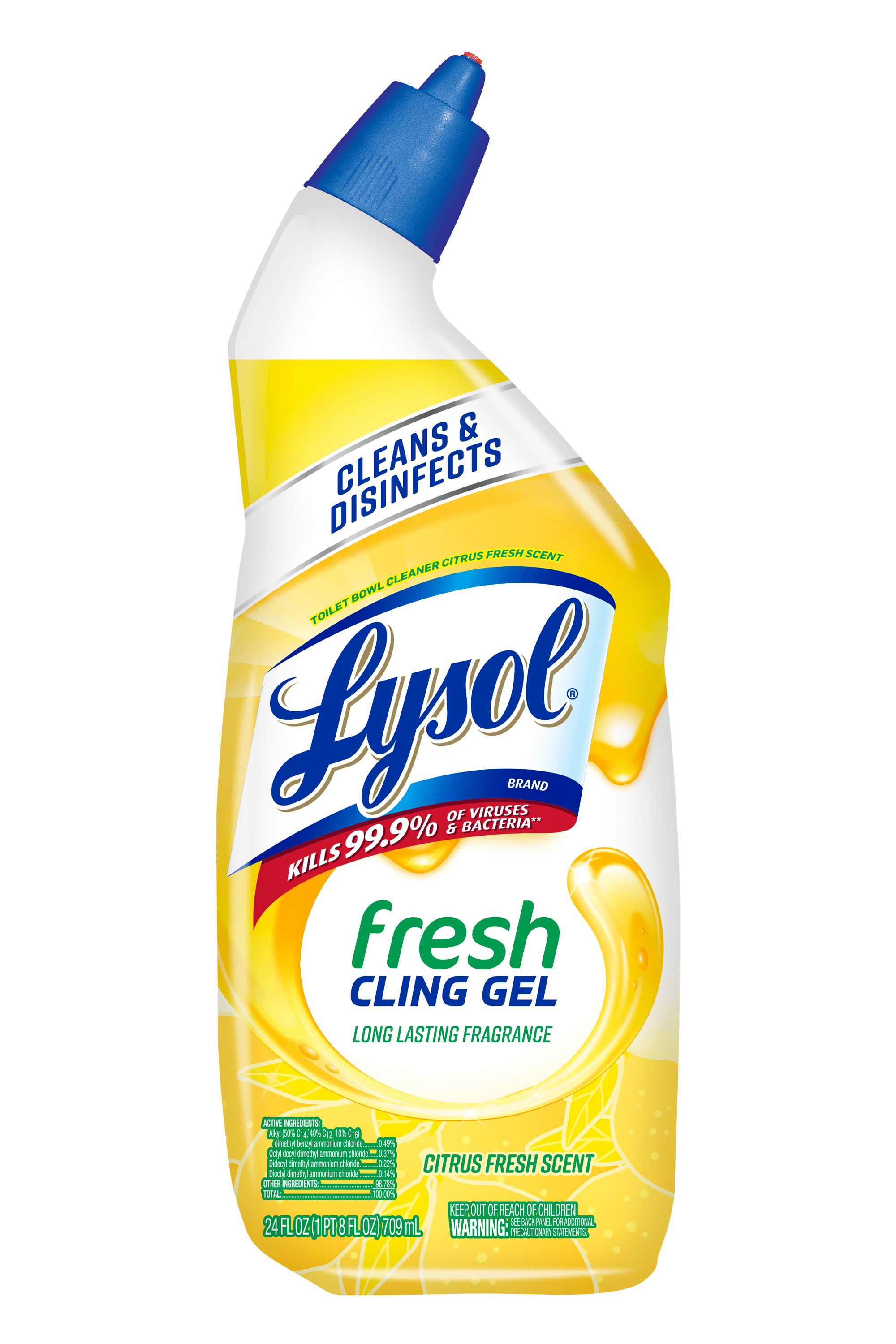 Lysol Toilet Bowl Cleaners, Citrus Fresh Scent, 24 Fluid Ounce