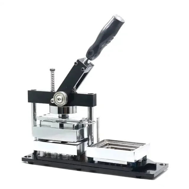 80 * 53mm Refrigerator Magnet Making Machine Rectangular Button Kit Cutting Tool And Material ,Easy to Use