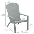 thumbnail image 3 of Outsunny 2 Pcs Chaise Muskoka en Rotin PE pour Foyer, Gris Clair, 3 of 10