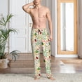 thumbnail image 2 of Fuzoiu Ladybug And Wild Flowers Print Men's Pajama Pants,Lounge Pants for Men,Lounge PJ Bottoms,Sleepwear Pants with Drawstring Pockets -Large, 2 of 6