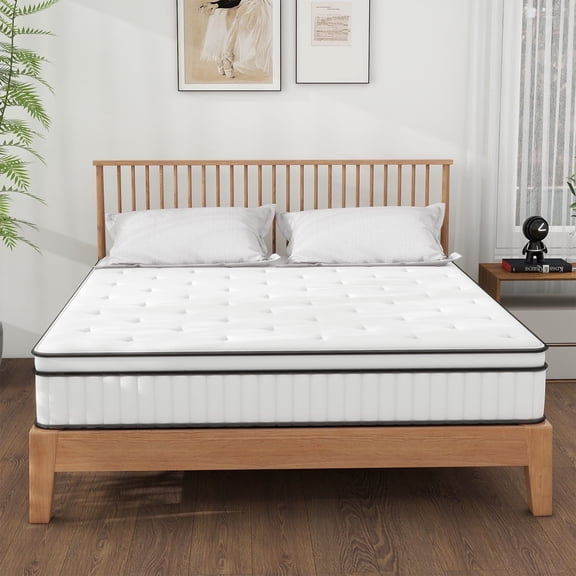 Queen Size Mattress, 10 Inch Green Tea Memory Foam Mattress in a Box, Medium Firmness