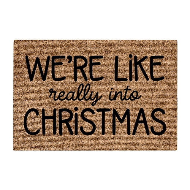 TIELUTT Christmas Doormat Front Door Decoration Christmas Decoration Ladder Throw Blanket Soft Small Rug Nautical Throw Blanket Large Knit Throw Blankets Decorative Throws for Couch