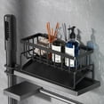thumbnail image 3 of Moyic Organizador moderno de fregadero de acero inoxidable para cocina limpia y ordenada, soporte para paños de cocina de acero inoxidable Almacenamiento y organización del hogar, 3 of 6