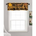 thumbnail image 3 of Black African Women Kitchen Valances for Windows Farmhouse Linen Window Valance Curtain for Living Room Window Treatment Boho Brown Elephant Giraffe Ethnic Valance Rod Pocket Topper, 60 x 18 Inch, 3 of 6