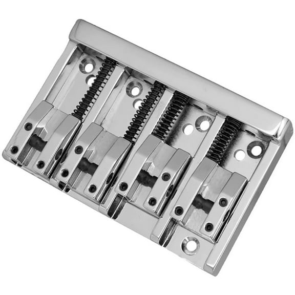 1 x 4 String Fixed Bridge-Silver