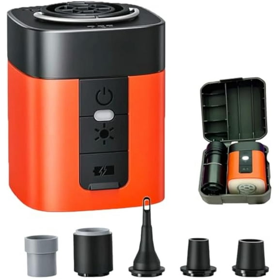 AirBurst Pro – Compact Electric Pump with Vacuum & LED Light