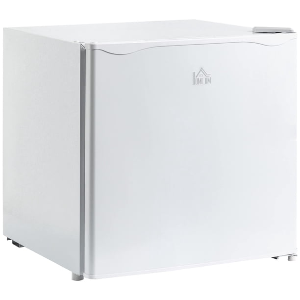 Minicongelador HOMCOM de 1.1 pies cúbicos para encimera, compacto, vertical, blanco