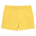 thumbnail image 2 of Made in USA Girls Soft Cotton UPF 50+ Jersey Pocket Shorts | Yellow, 2 of 6