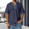thumbnail image 2 of Camisa de manga corta de verano para hombre Muscle: camiseta deportiva informal de corte ajustado y cuello redondo, 2 of 7