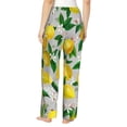 thumbnail image 3 of Disketp Lemon1 Print Women'S Comfy Pajama Pants Casual Drawstring Palazzo Lounge Wide Leg Pants, 3 of 9