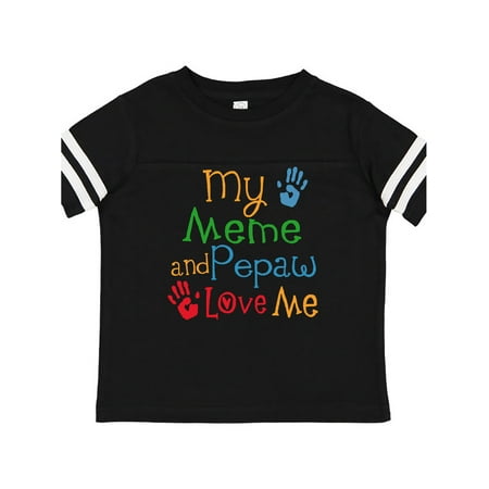 

Inktastic Meme and Pepaw Love Me Gift Toddler Boy or Toddler Girl T-Shirt