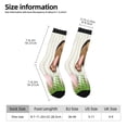 thumbnail image 5 of Yiaed Brown Bunny Print Great elasticity Crew Socks Sports socks for Men and Women, 5 of 5