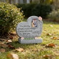 thumbnail image 4 of Dog Memorial Gift for Loss of Dog, Peaceful Sleeping Solar Angel Dog Statue Outdoor Waterproof, Resin Dog Figurine Pet Memorial Stone for Garden Grave Markers, Loss of Pet Sympathy Gift (Cat), 4 of 5