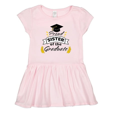 

Inktastic Proud Sister of the Graduate-Family Graduation Gift Toddler Girl Dress