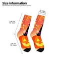 thumbnail image 2 of Kdxio Halloween Print Children's Socks for Daily Wear and Sports Use Colorblock Mid-Calf Design Breathable Material, 2 of 5
