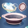 thumbnail image 1 of Foldable Washbasin, Portable Outdoor Travel Washbasin, Space-saving Plastic Basin with Hanging Hole, Suitable for Camping Sailing Kitchen Barbecue Hiking Family, 1 of 8