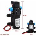 thumbnail image 3 of Bomba de agua de alta presión - DC 12V 116 PSI 5 L/Min Bomba de agua de diafragma, bomba de rociador autocebante con clip para caravana/barco/RV/jardín, 3 of 5