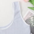 thumbnail image 4 of Ynynloco Big Girls' Sports Bra 100%Cotton Comfort Elastic Teens Training Bras with Breathable Pads, 4 of 6