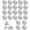 24 Silver letters, variant on 24 PCS Button Pins for Jeans, No Sew and No Tools Instant Replacement Snap Tack Pant Button, Reusable and Adjustable Metal Pants Tightener