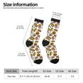 thumbnail image 2 of Susaid Hot Dog With One Sausage Print Men's Moisture Wicking Cushioned Crew Work Boot Socks Suitable for Size 36-45, 2 of 6