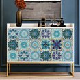 thumbnail image 4 of Sywqhk 10 Uds. Adhesivo de pared autoadhesivo para azulejos de cristal, calcomanías de mosaico de Mandala (A) Sywqhk Para estrenar, 4 of 8