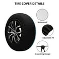 thumbnail image 2 of Sikiie Island And Coral Reef PVC Leather Spare Tire Wheel Cover Spare Tire Cover, for Car Truck SUV Camper Trailer Universal Fit(14-17in)-15 inch, 2 of 6