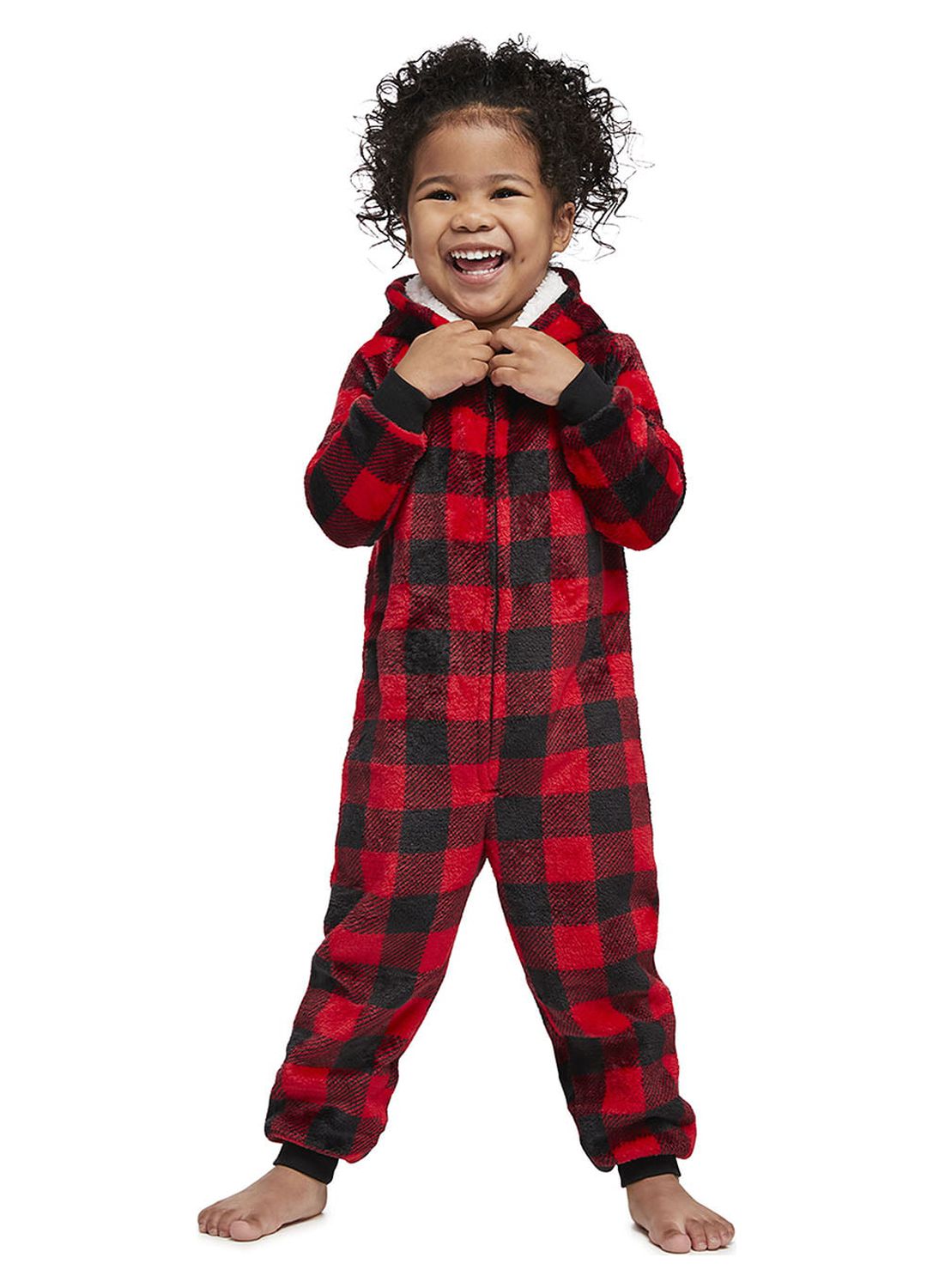 Jolly Jammies Toddler Buffalo Plaid Matching Family Pajamas Union Suit, Sizes 2T-5T - image 3 of 10