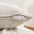 thumbnail image 2 of Lomyolo Set of 4 Chenille Pillow Covers - 20x20 Inch Soft Farmhouse Decor for Couch, Sofa, Bedroom Winter Fall Farmhouse Accent Boho Cushions Decor, 2 of 6
