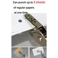 thumbnail image 6 of Yippzo 1/4 inch Single Hole Punch Metal Handheld Small Paper Punch with Soft Grip Handle for Circle Holes for DIY Craft Tag in Home, Office, Classroom, 6 of 7